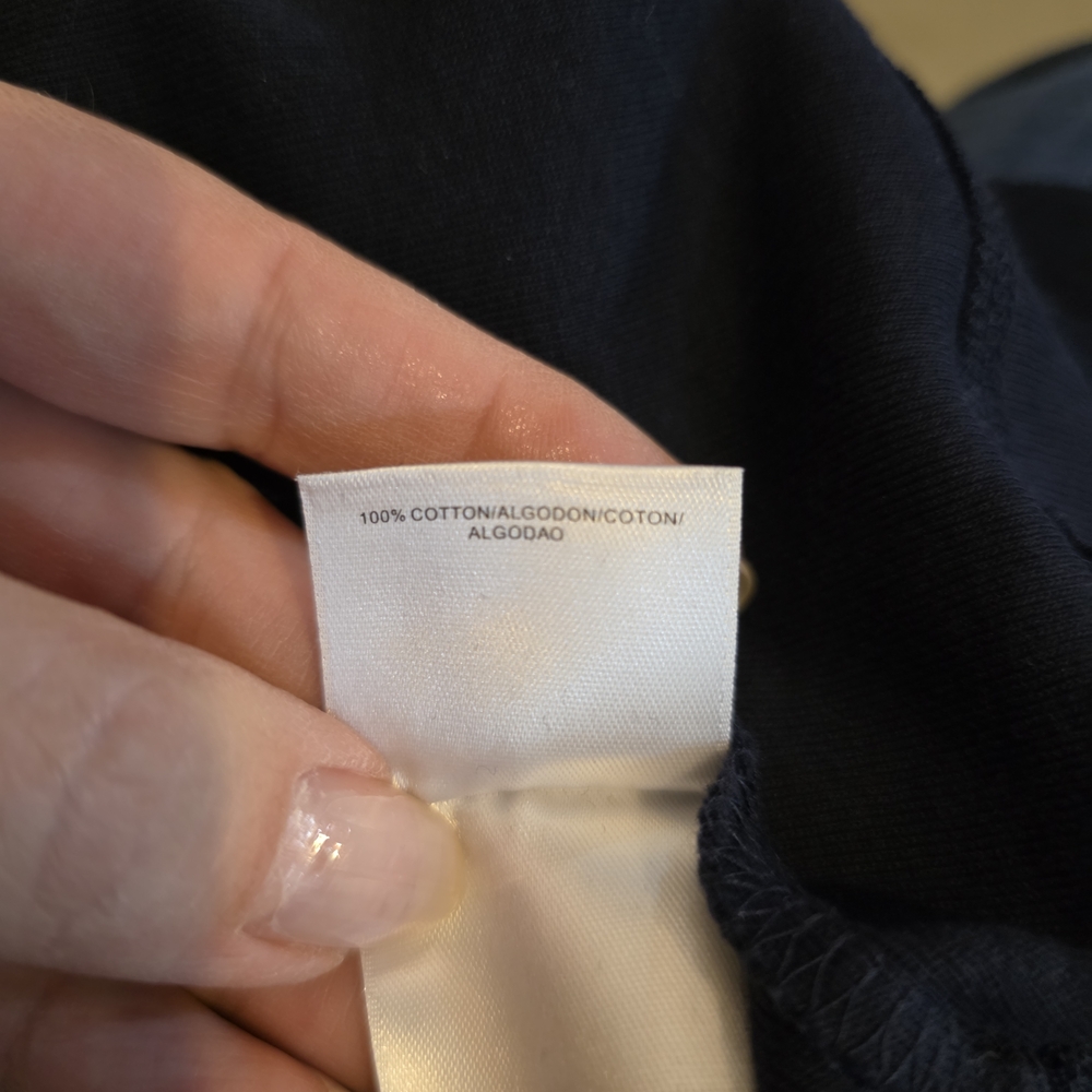 Jones New York Navy Long‎ Sleeve Top Sz Med - Picture 5 of 6